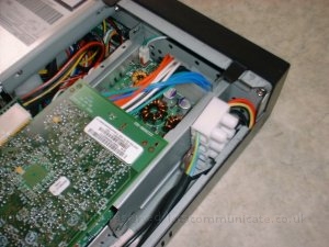 4 Mains In2.jpg - Here you can see where the mains euro plug meets the Opus PSU using a 16 Amp chock block